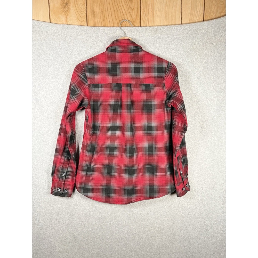 Dixxon Flannel Company Adam's Polishes Red Black Gray Plaid Flannel SmallPockets - Picture 3 of 6